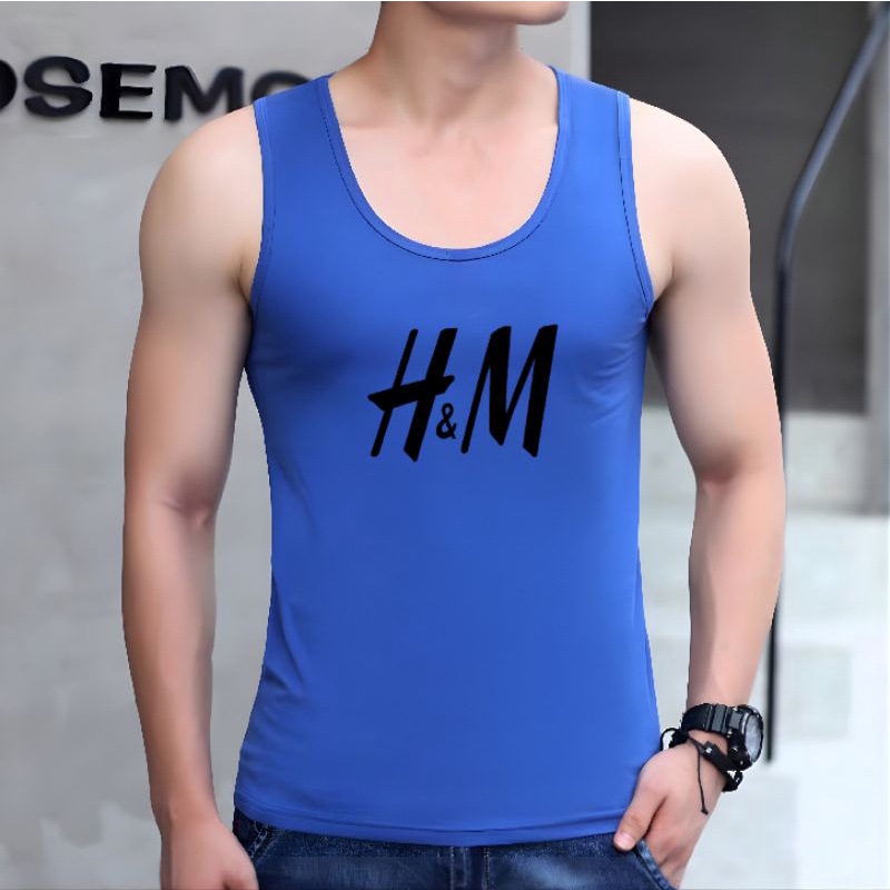 Singlet Pria Dewasa HM Kaos Singlet Pria Cotton Combed Kaos Lekbong Pria-Benhur