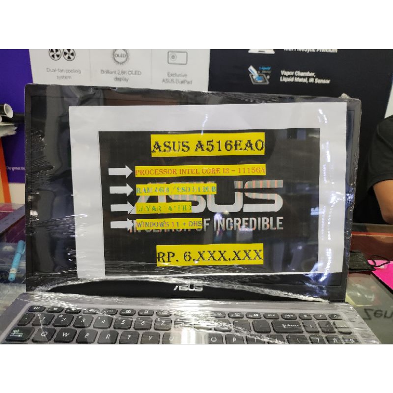 ASUS A516EA I3 1115G4 4GB SSD 512GB