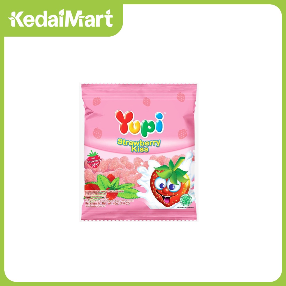 

Yupi Strawberry Kiss 120 / 110 Gram