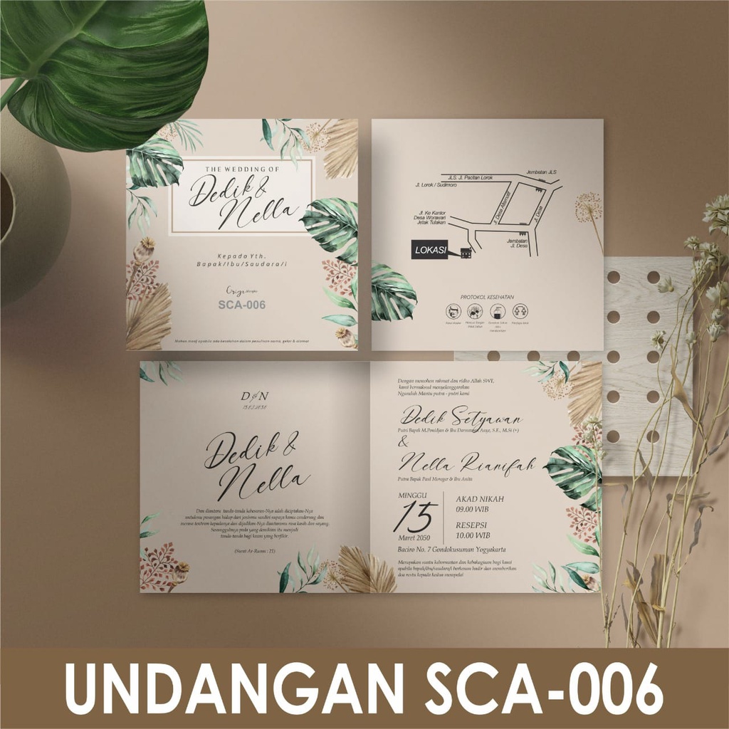 Blangko Undangan Griya SCA 006 (Free File File Setting Corel)