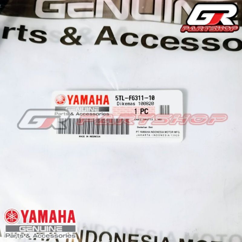 kabel gas mio sporty smile soul fino ori ygp original yamaha tali gas