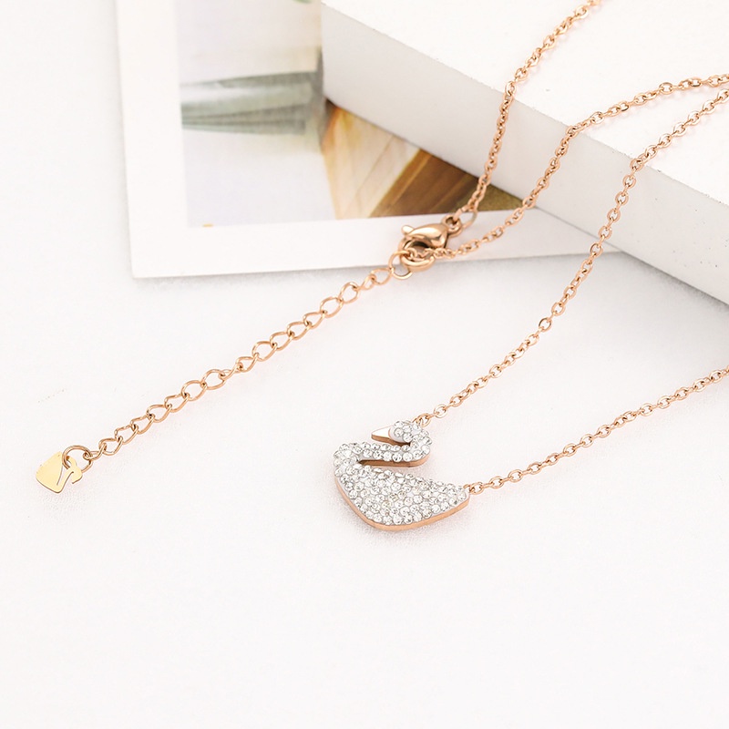 Kalung aesthetic Angsa 1 Perhiasan Tidak Luntur Anti Karat Elegan Dan Nyaman Di pakai Harian