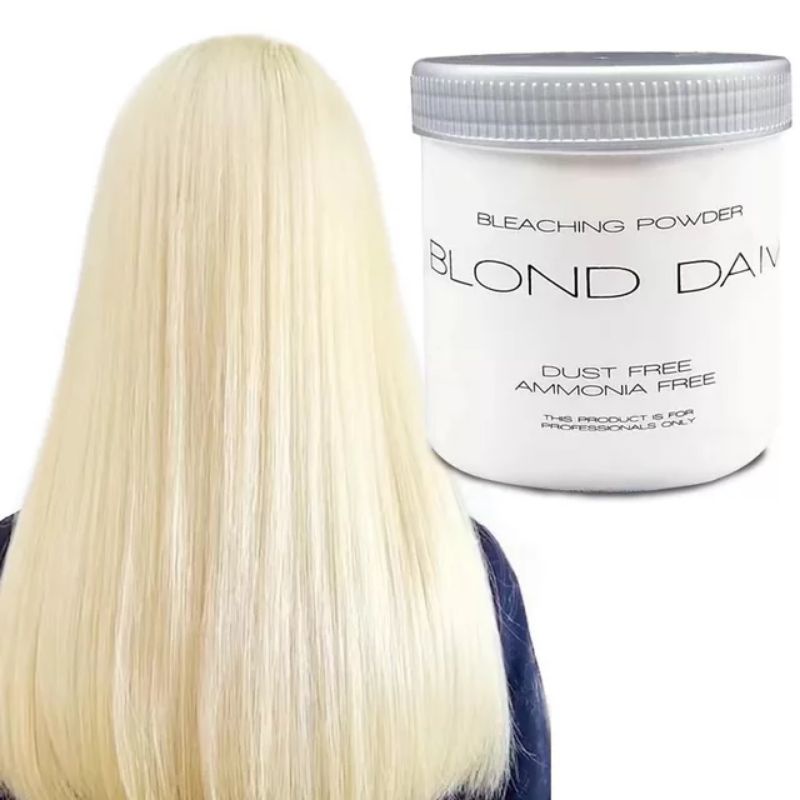 (BISA COD) bleaching rambut Blond DIVA grade A Level 9-10 pot 500GR south KOREA Putih Blonde Original Promo