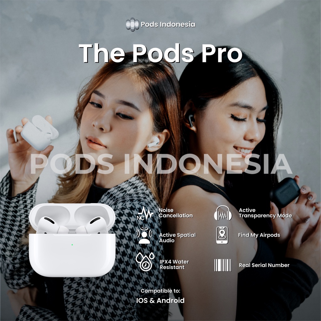 Earphone Pro 2 2nd Gen 2022 Wireless Charging Case Noice Cancellation