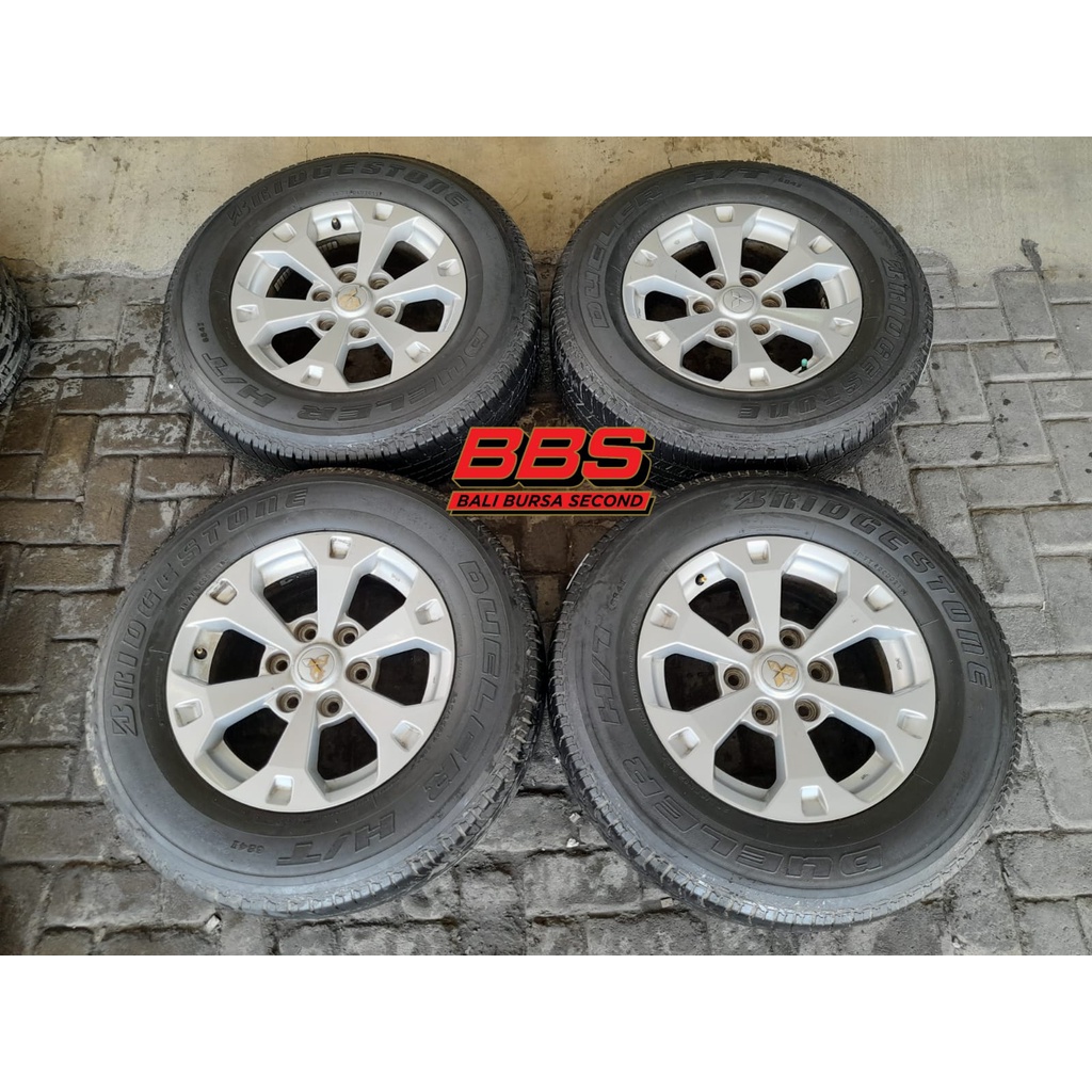 velg mobil bekas ori pajero sport ring 17 & ban 265/65 bridgestone dueler