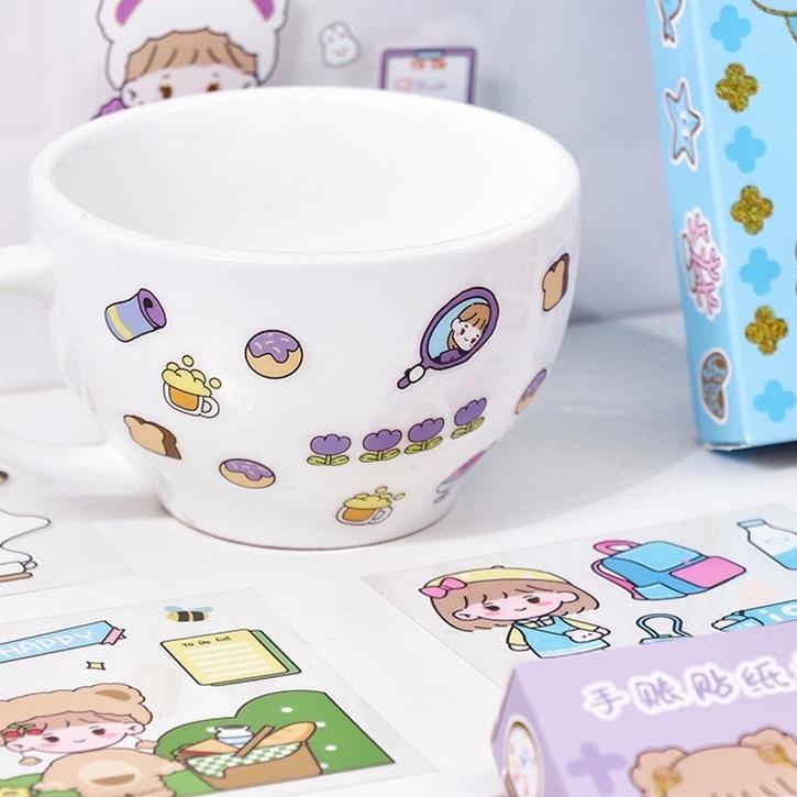 

Barang Laris [ACQ] Sticker Waterproof Sticker Momo Dapat Box Isi 100 Lembar WF6*