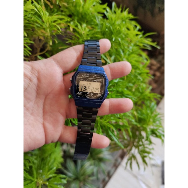 Strap stainless original utk jam tangan Casio F-91W