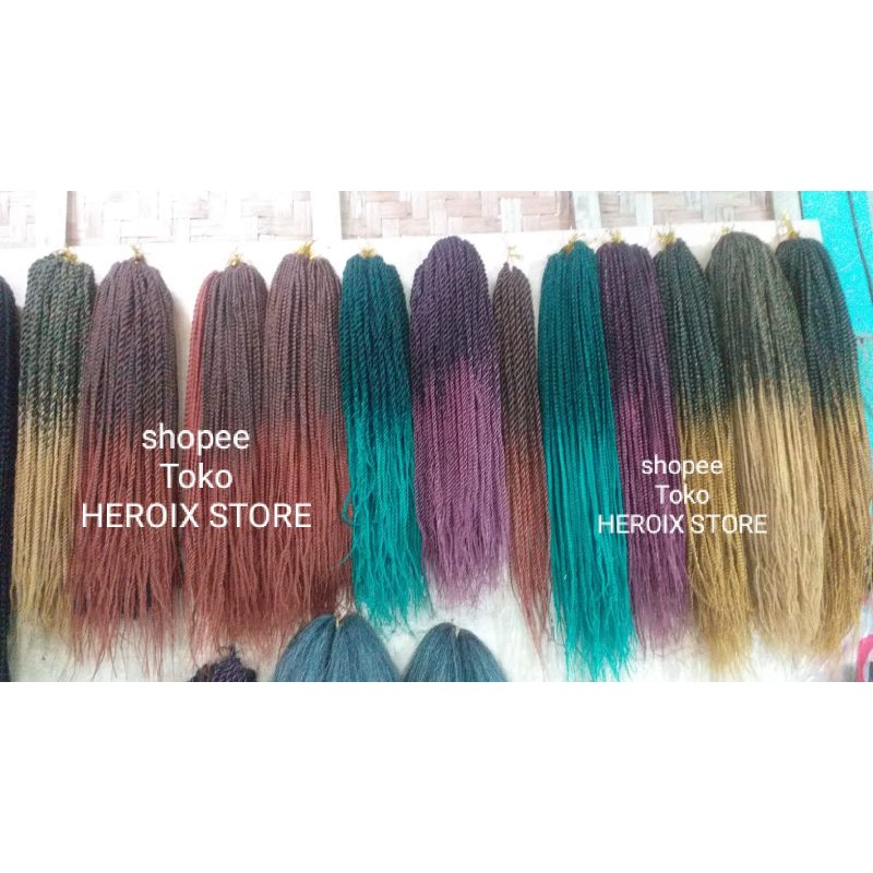 Rambut kepang mix 2 warna /Rambut kepang afrika
