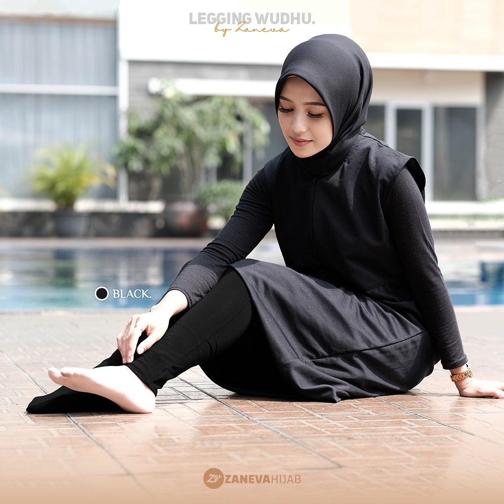 Legging Wudhu Zaneva l Legging By Zaneva Hijab