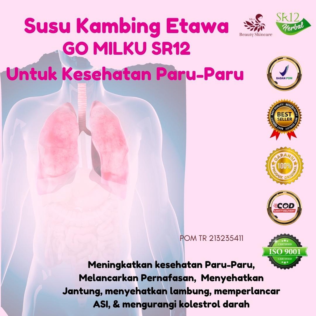 

Susu Kambing Susu Etawa SR12 Memperlancar Pernapasan Dan Menjaga Kesehatan Paru Paru