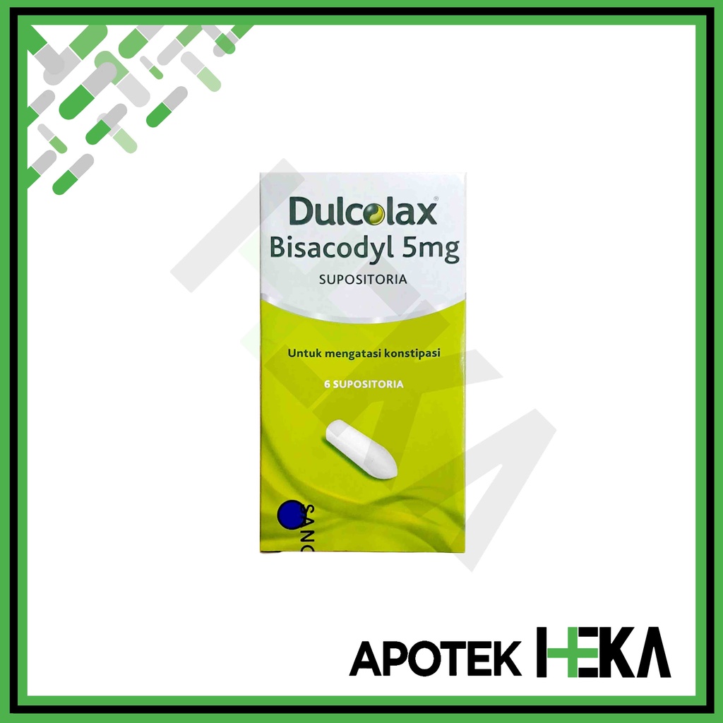 Dulcolax Supositoria 5 mg Box isi 6 - Mengatasi Konstipasi Sulit BAB (SEMARANG)