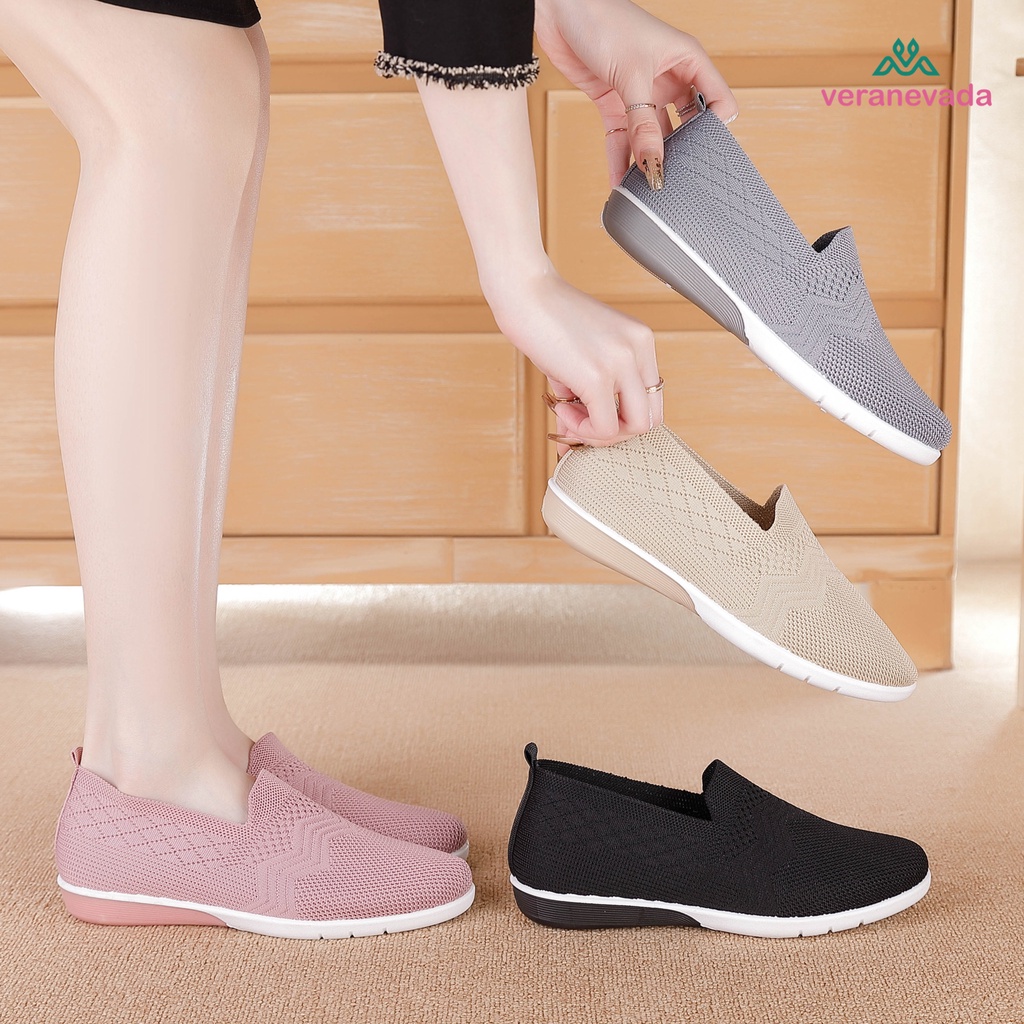 Vera Nevada Sepatu Flat Slip On Wanita Shoes A27