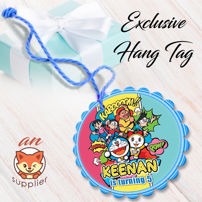 DORAEMON 2-1 HANG TAG THANK YOU CARD ULTAH / ULANG TAHUN