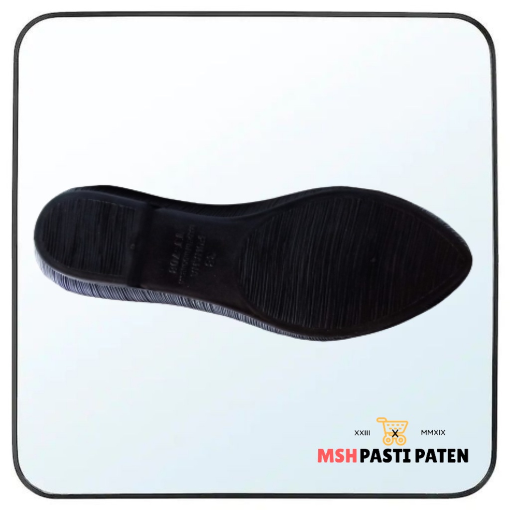 Flatshoes pantofel hitam wanita dewasa ori fuhaha  tj 708 ukuran 36-40