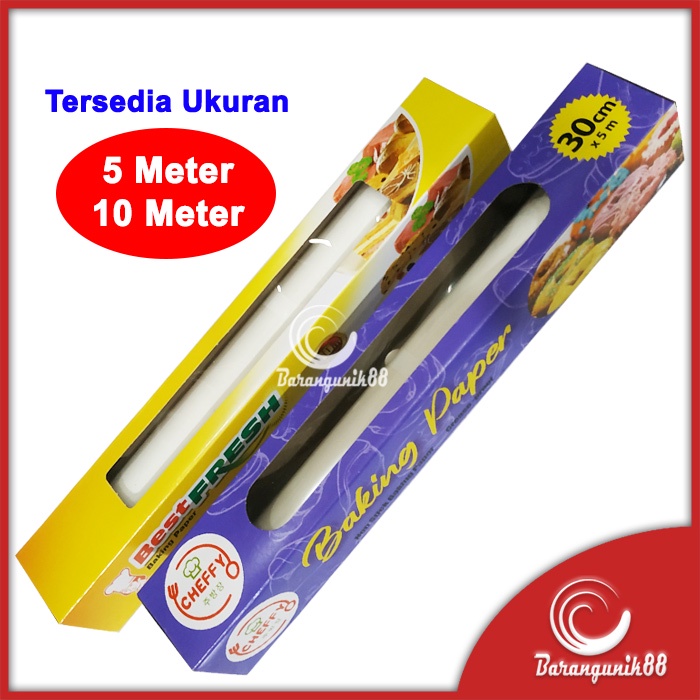 Baking Paper / Kertas Roti merk Best FRESH ukuran 30 Cm x 10 meter &amp; 5 meter