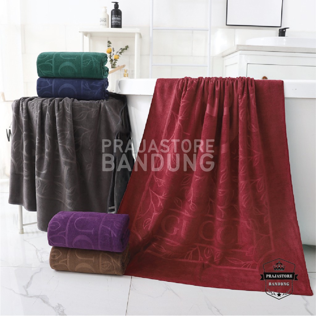 Handuk Mandi Dewasa Gucci Microfiber Jumbo Size 80x160 Tebal Lembut Menyerap Air Super Premium Murah Anduk Guci Lebar Halus Pria Wanita Yg Nyerap Dan Serap Ukran Besar Hanuk Cowok Cewek Towel Grosir Cuci Gudang Termurah Bayar di Tempat COD