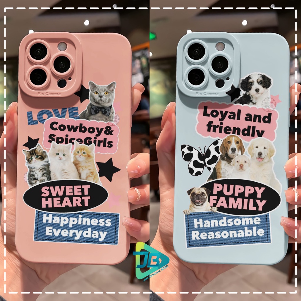 CUSTOM CASE SOFTCASE SILIKON PROCAMERA PUPPY FAMILY CUSTOM OPPO REALME VIVO XIAOMI SAMSUNG INFINIX IPHONE FOR ALL TYPE JB6283