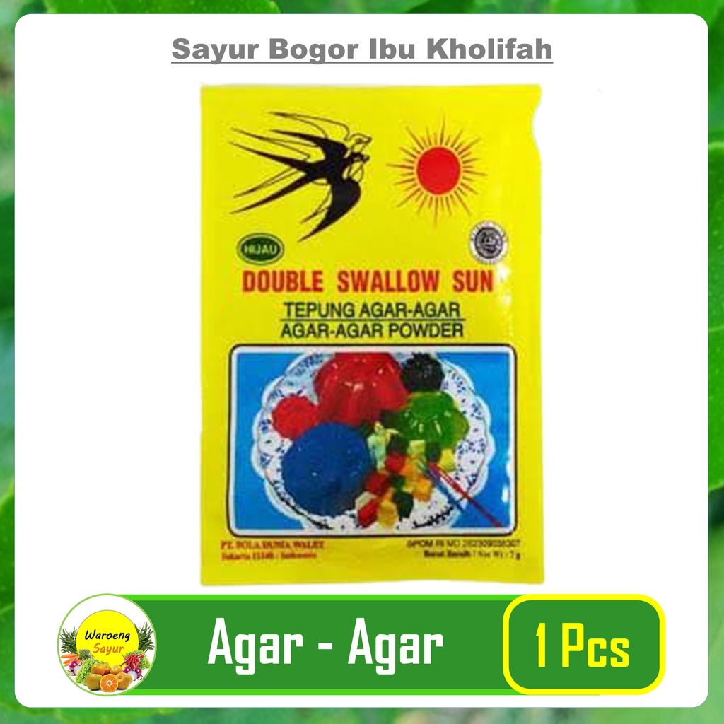 

Agar Agar Swallow Sun Sachet 7gram Powder Cap Dua Walet