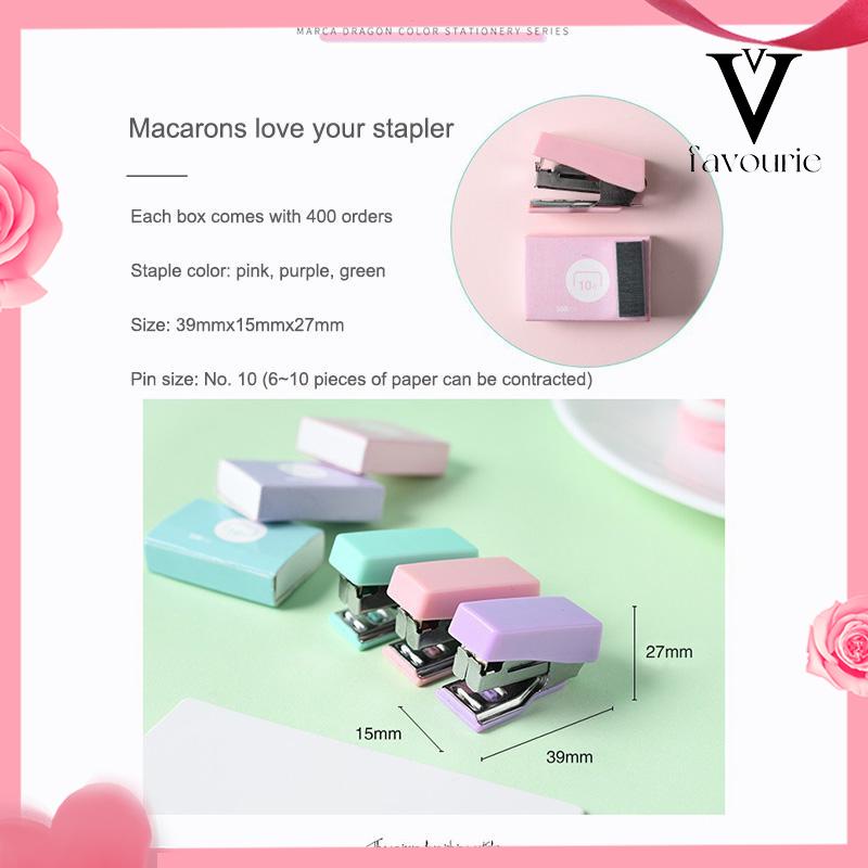 CODstapler staple cute set Stapler Mini Set Staples Perlengkapan Kantor  Mengikat Logam Kreatif-FA