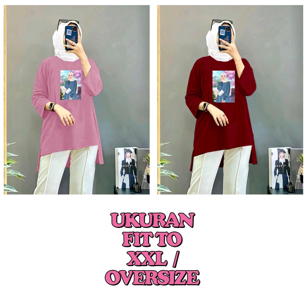 MUKZHOP - TUNIK HIJAB 4 / tunik / atasan / fahsion muslim / dress / terbaru / terlaris / termurah