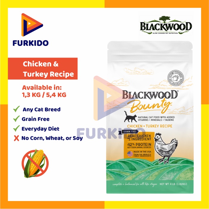 Blackwood Bounty Cat Food Adult Chicken &amp; Turkey 1,3 KG