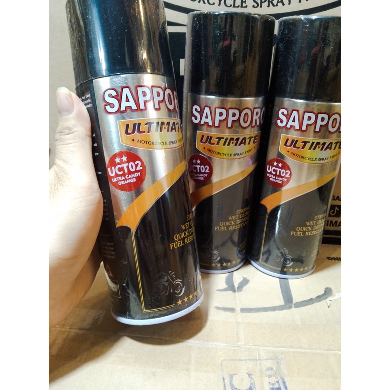 cat spray pilok pilox cat semprot sapporo ultimate saporo UCT02 ultra candy orange 400ml