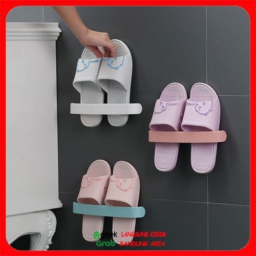 Rak Sandal Tempel Rak Sepatu Tempel - Rak Penyimpanan Tempel Rak Sendal Minimalis