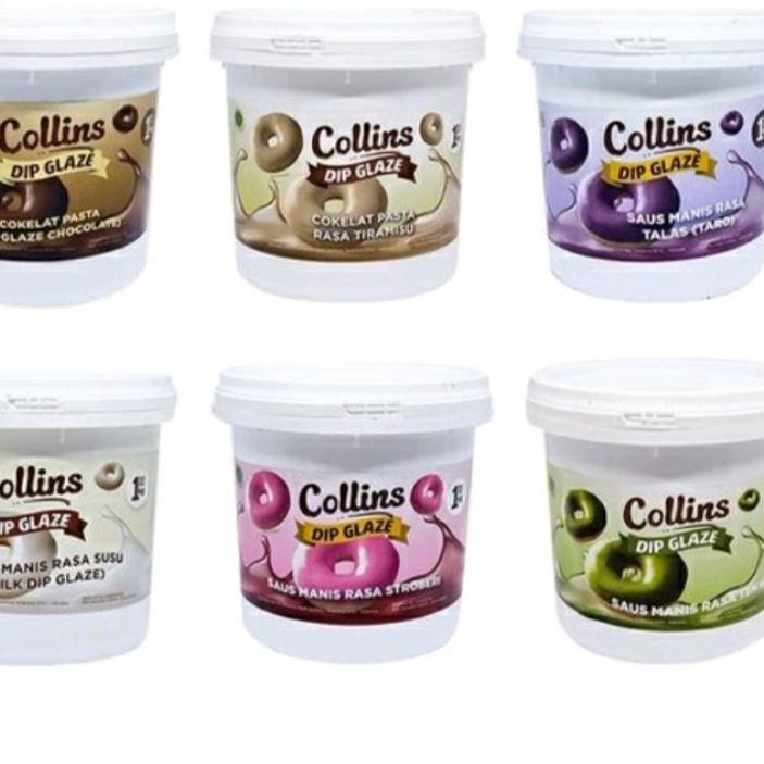 

COD✔️COLLINS DIP GLAZE / SAUS CAIR TOPPING DONAT 1KG|KD4