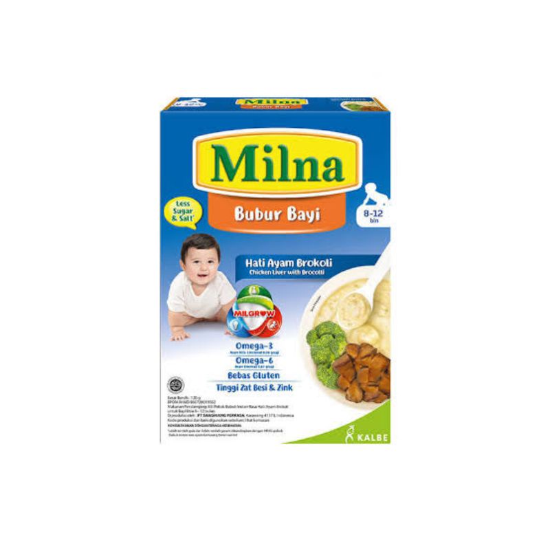 Milna Bubur Bayi 8 Bulan 120g / Bubur Bayi / Makanan Bayi