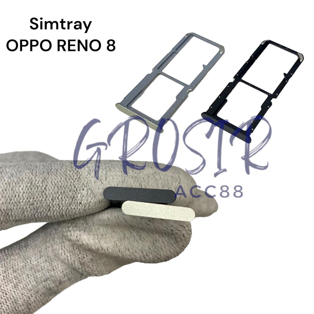 Simtray Simlock Slot Sim Dudukan Tempat Kartu Simcard Reno 8 Original