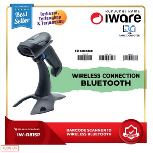 Wireless Bluetooth 1D Laser Barcode Scanner IWARE R81SP (Android,IOS)