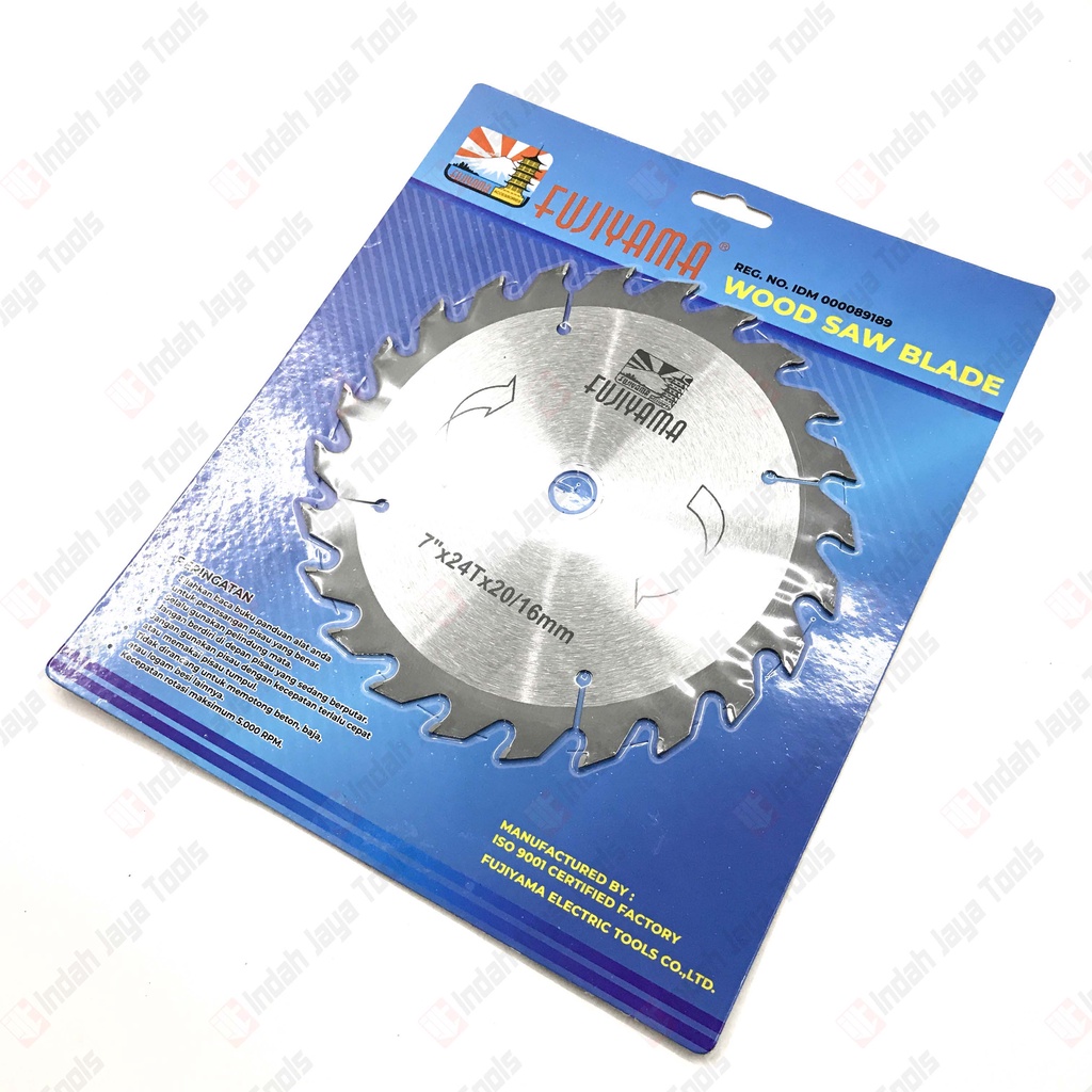 FUJIYAMA 7 X 24T Circular Saw Blade TCT Mata Pisau Potong Gergaji Kayu