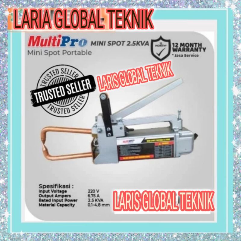 Mini Spot Welding Multipro 2.5kva Mesin Las Titik Plat Besi Stainless