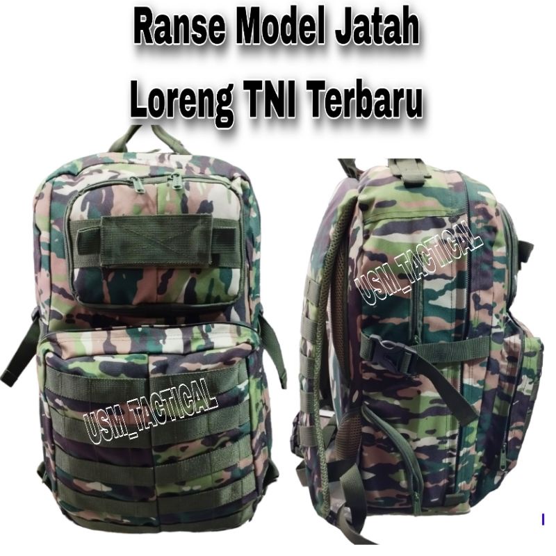 Ransel model jatah loreng tni terbaru 2022  - tas ransel model jatah tni - ransel pria dan wanita