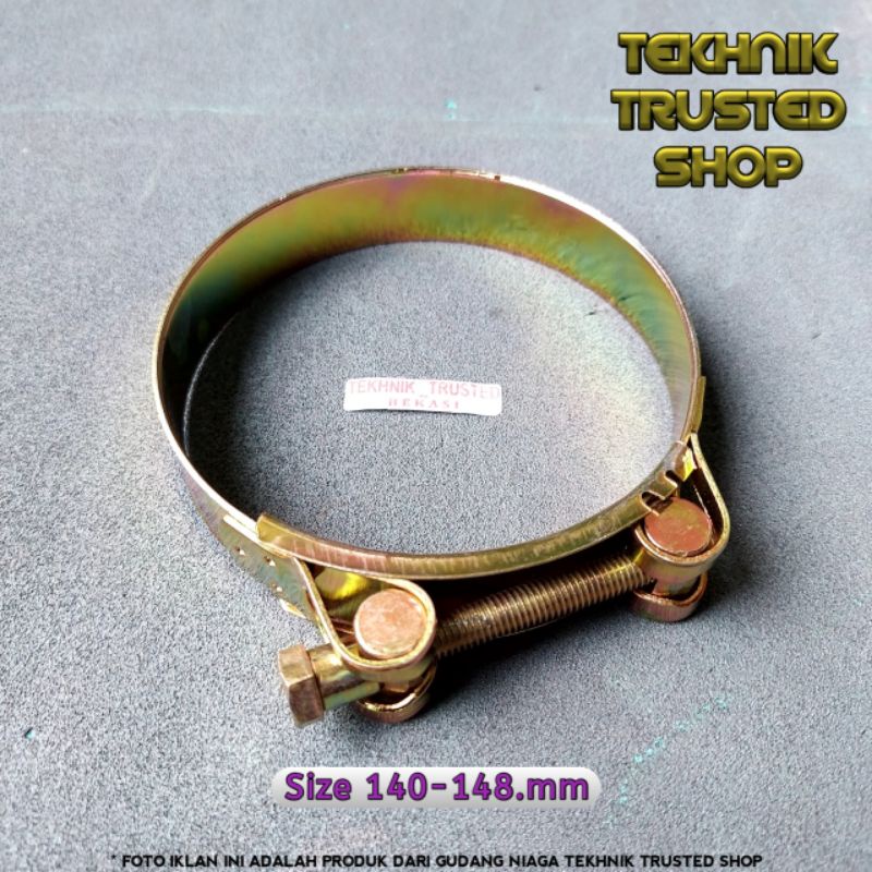 Clamp superior besi 5.3/4" ( 140-148mm ) High pressure klem selang pipa dll