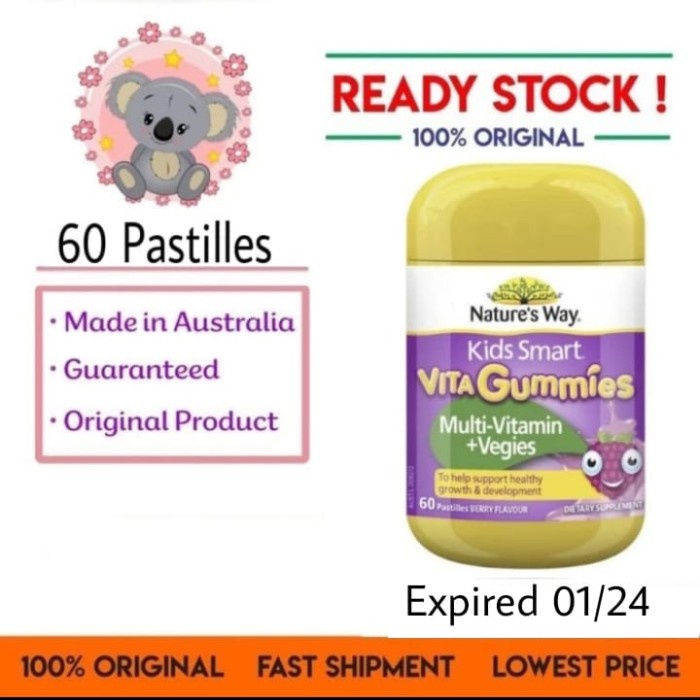 Nature's way vitagummies Multivitamin + vegies vitamin anak