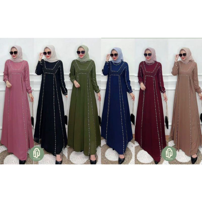gamis FW pashion terbaru original ready gamis mewah