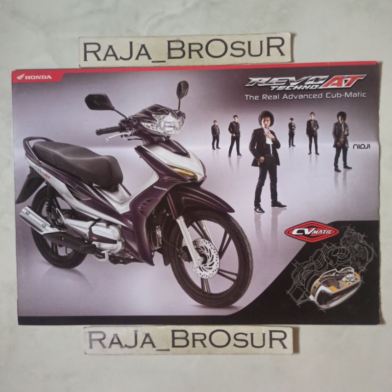 Poster brosur katalog leaflet Honda Revo AT/Revo Techno AT 2010