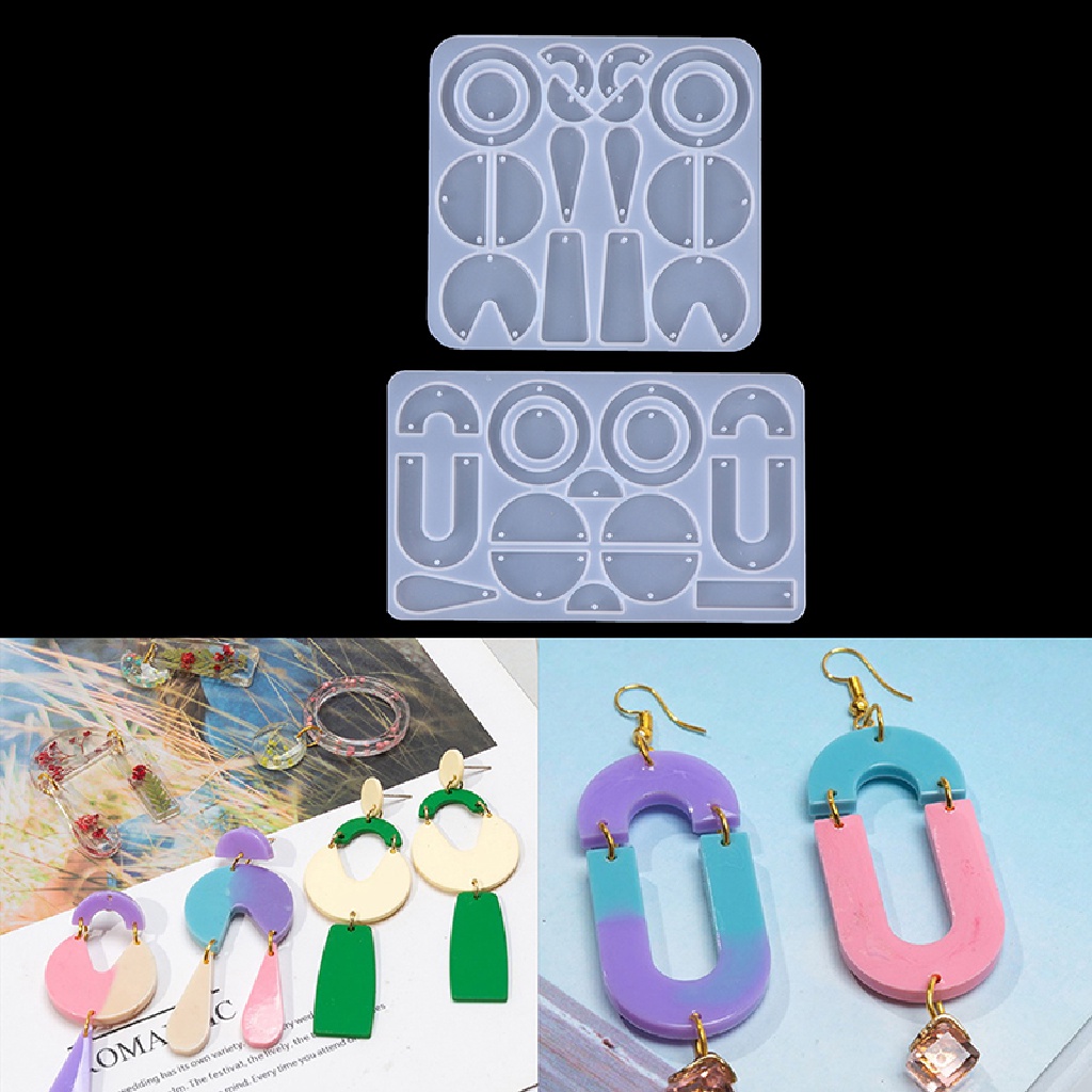 /Fashion Hot// Fashion// Silikon Anting Liontin Perhiasan Cetakan Resin Casg Cetakan Alat DIY Epoxy Making.