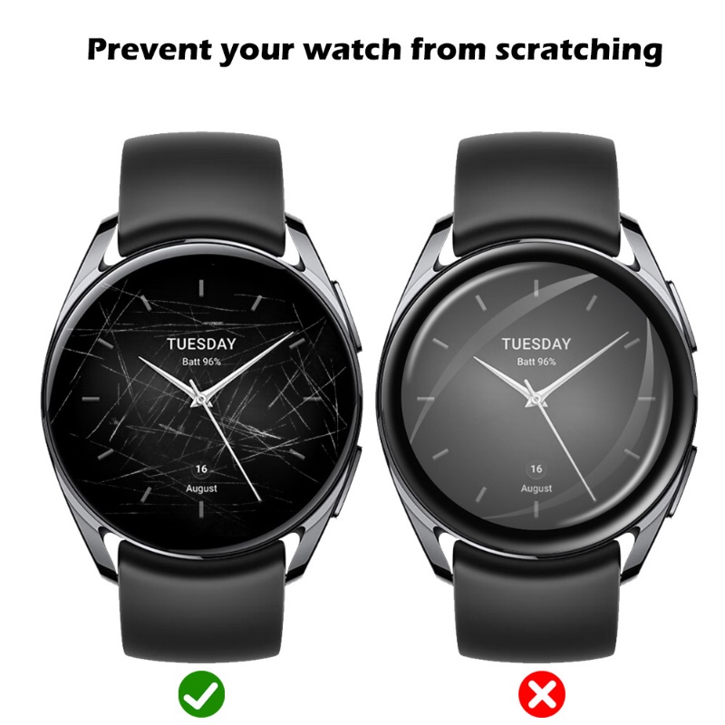 Film Pelindung Layar Sensitivitas Tinggi Untuk Xiaomi Watch S2/Full Coverage Anti-fingerprint Smartwatch Protectors Membrane