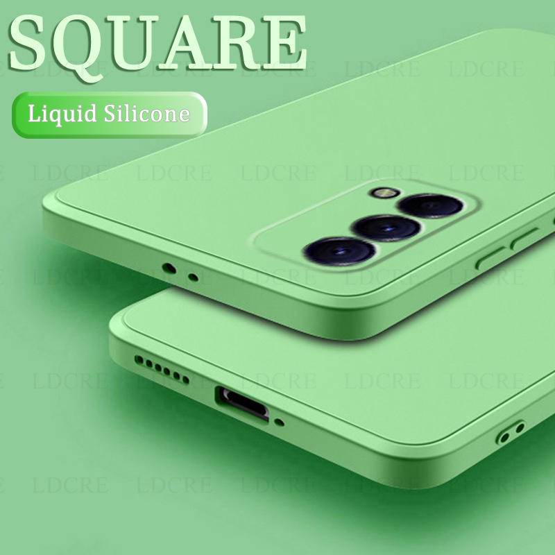 Untuk OPPO A74 A94 A53 A15 A54 A53s A15s F19 Pro Plus 4G 5G Case Silikon Cair Original Karet Case