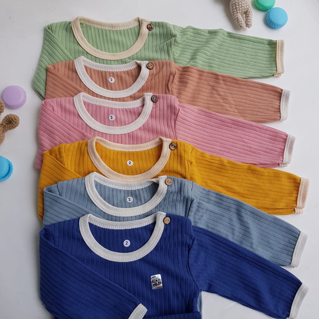 KENZY JUMPER BABY WEAR TANGAN PANJANG | JUMPER BAYI EARTH COLOUR