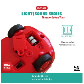 BABIESFIRST IQBT0147 LIGHT&amp;SOUND TRANSPORTATION CAR TOYS Mainan Bayi