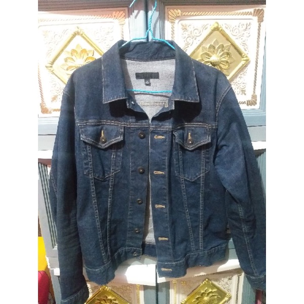 Jaket jeans uniqlo second