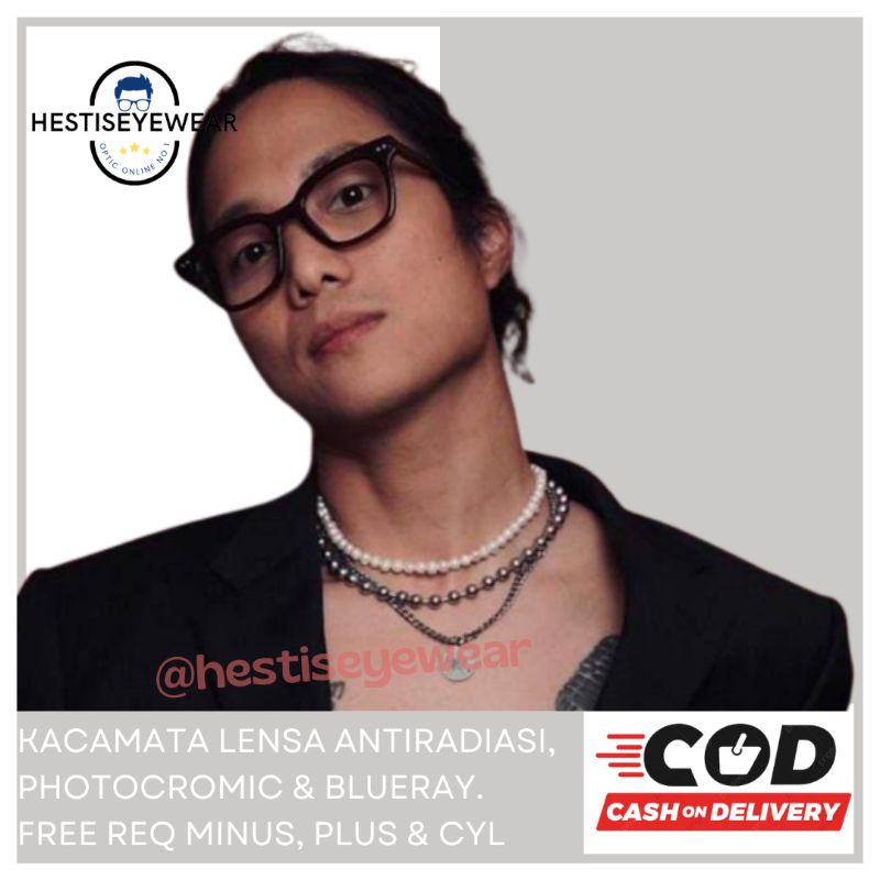 KACAMATA PRIA | Dikta Wicaksono - 8003 Super Kokoh Free Lensa Minus