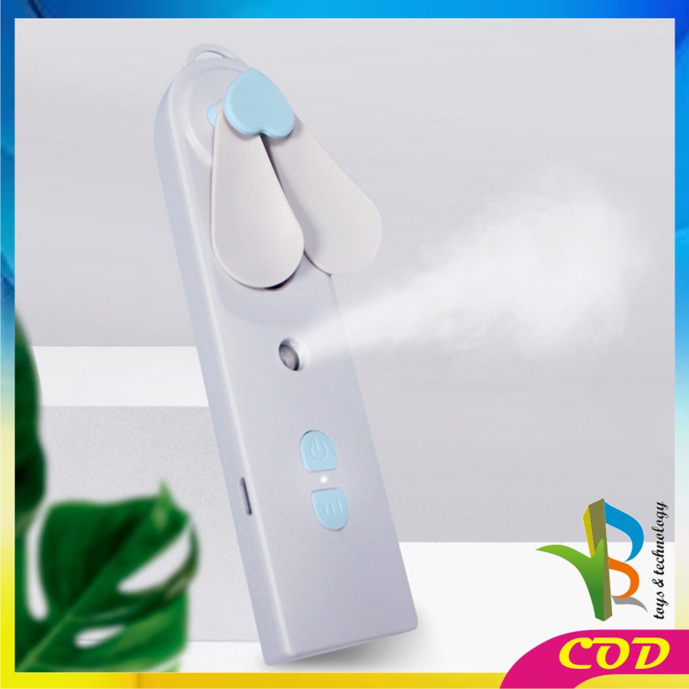 RB-K64 Kipas Angin Nano Spray USB Portable Kipas Angin 2 in 1 dengan Humidifier Pocket Fan USB Rechargeable