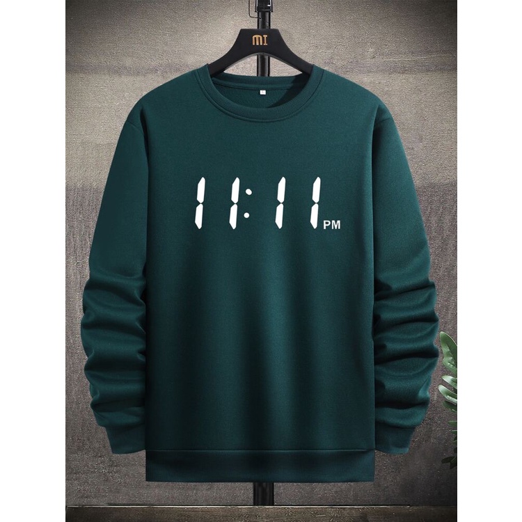 11:11 PM Sweatshirt Basic II Sweater Crewneck Print DTF II Sz M - XL Anak &amp; Dewasa ( Pria &amp; Wanita )