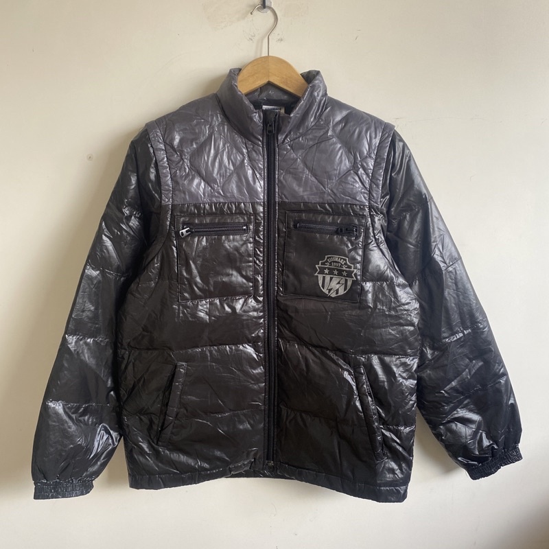 Puffer jacket bulang 2 in 1 jacket & vest 4 pocket second