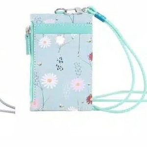 

_^_^_^] ID Card Holder Lanyard Gantungan Name Tag Bunga