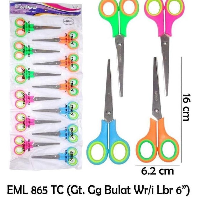 

Gunting besar isi 12 pcs uk 6 inch emigo